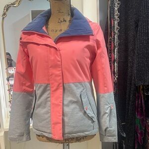 Roxy Pink and Gray Ski Jacket